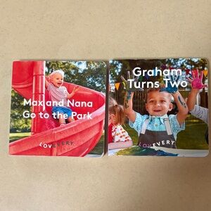Lovevery Board Book Bundle ( Max and Nana Go to the Park & Graham Turns Two )